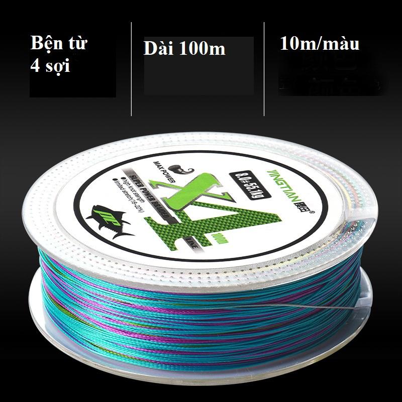 Dù Câu Cá Siêu Bền X4 7 Màu 100m Dây Dù Câu Cá Dây Câu Lure DC2