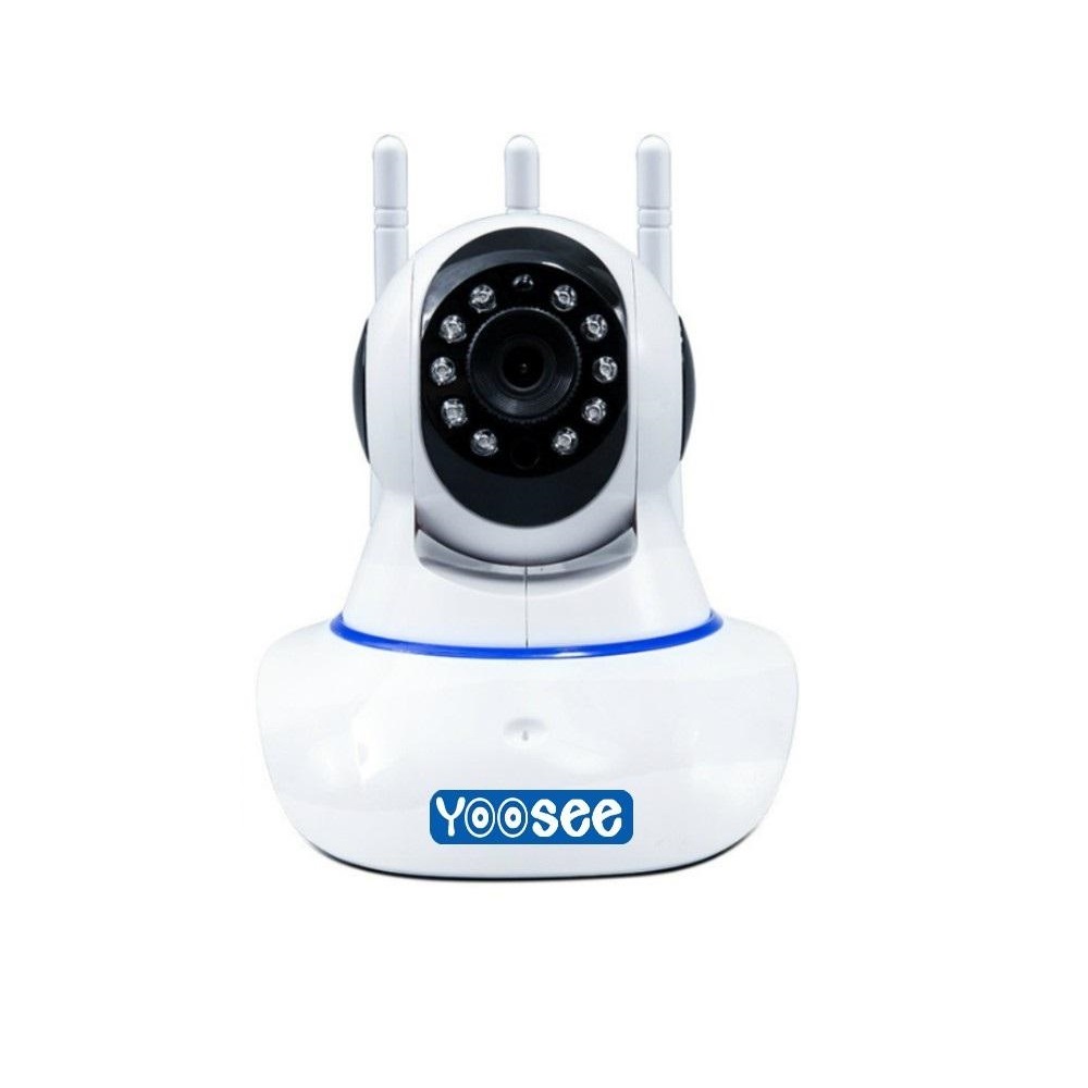 Camera IP Wifi Yoosee 3 Râu HD720P 10 đèn hồng ngoại đàm thoại 2 chiều + Tặng thẻ nhớ Yoosee Extreme Plus 32GB (Trắng)  Hàng Nhập Khẩu