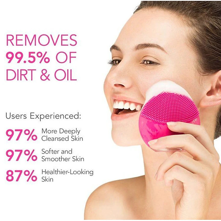 Máy Rửa Mặt Mini Massage Tích Hợp Sóng Âm Giúp Làm Sạch Sâu Da, Nâng Cơ Mặt, Sáng Da, Trẻ Hóa Làn Da - Giao màu ngẫu nhiên