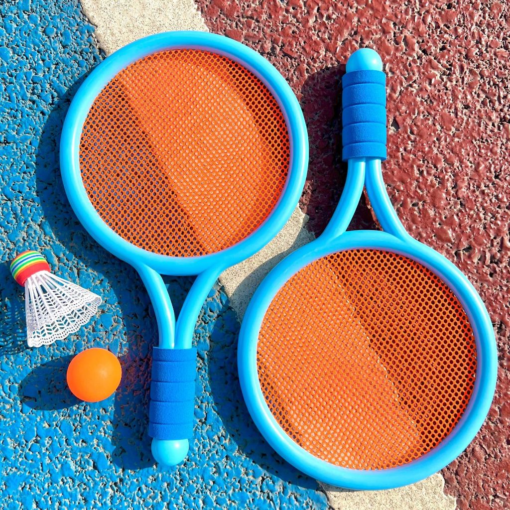 Bộ vợt cầu lông tennis đồ chơi trẻ em ngoài trời và trong nhà cho bé, đồ chơi thể thao, quà tặng sinh nhật cho bé