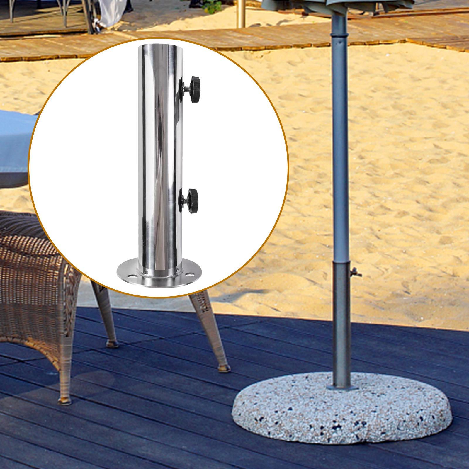 Deck Umbrella Base Stand Umbrella Mount  Replacement Parasol Umbrella Clamp Sun Umbrella Holder for Pontoons Docks Beach Backyard