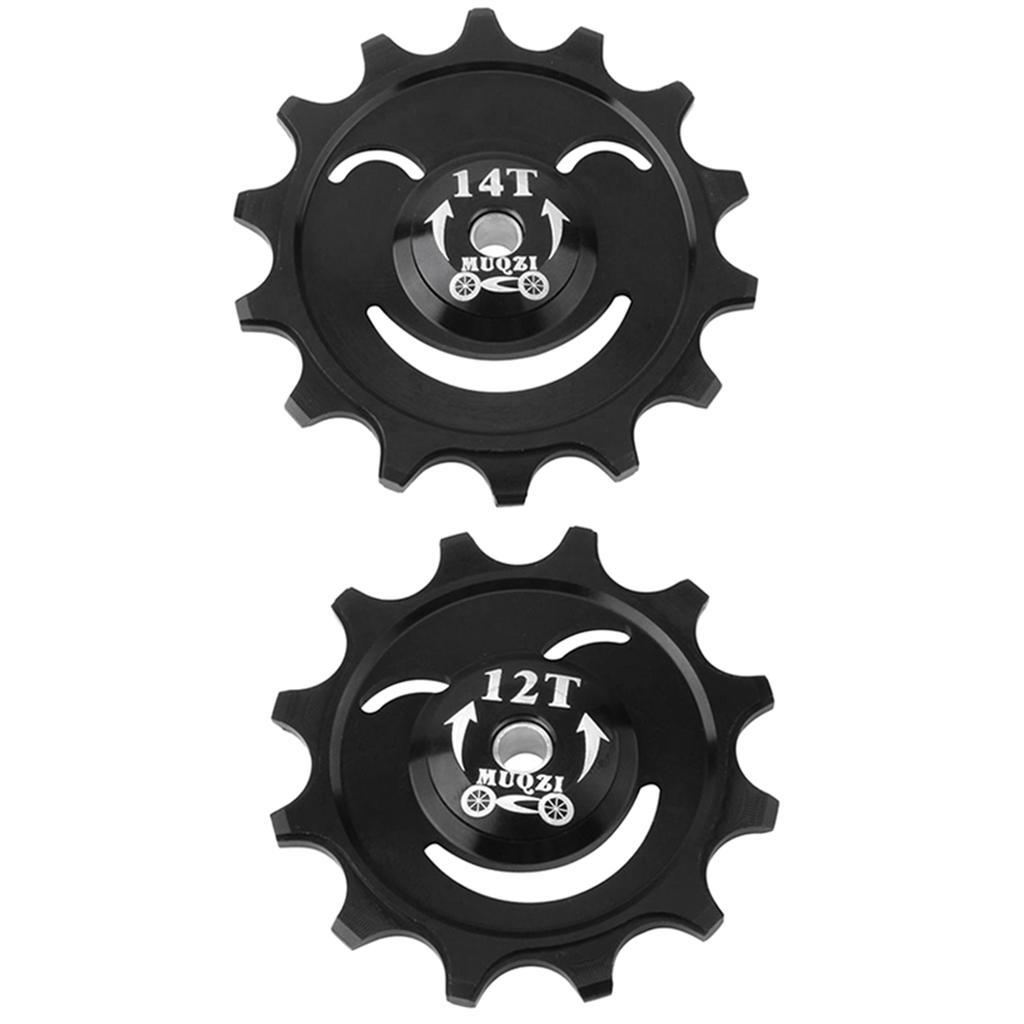 2 Pieces (12T + 14T) Mountain Bike  Rear Derailleur Pulley / Jockey Wheel