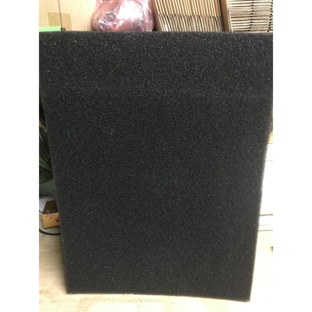 Xốp lọc đen, bọt biển đen lọc cho bể cá, mút đen lọc nước kích thước 60x40