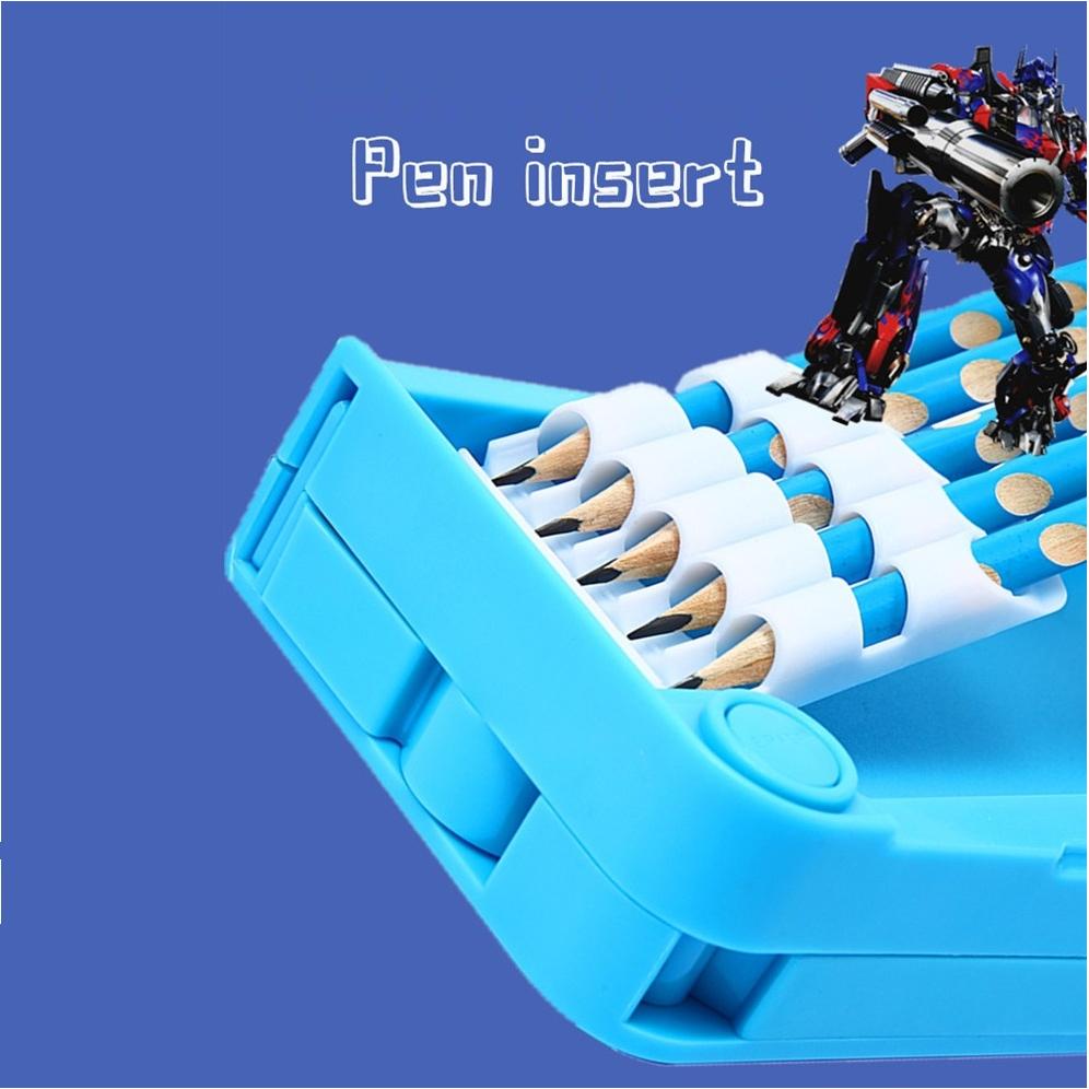 Hộp Bút Cute Đa Năng Nhiều Ngăn Transformers Biến Hình BU04