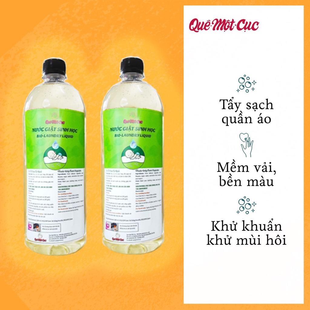 Nước giặt sinh học (CÓ ƯU ĐÃI), nước giặt hữu cơ, Quê Một Cục, 1 Lít