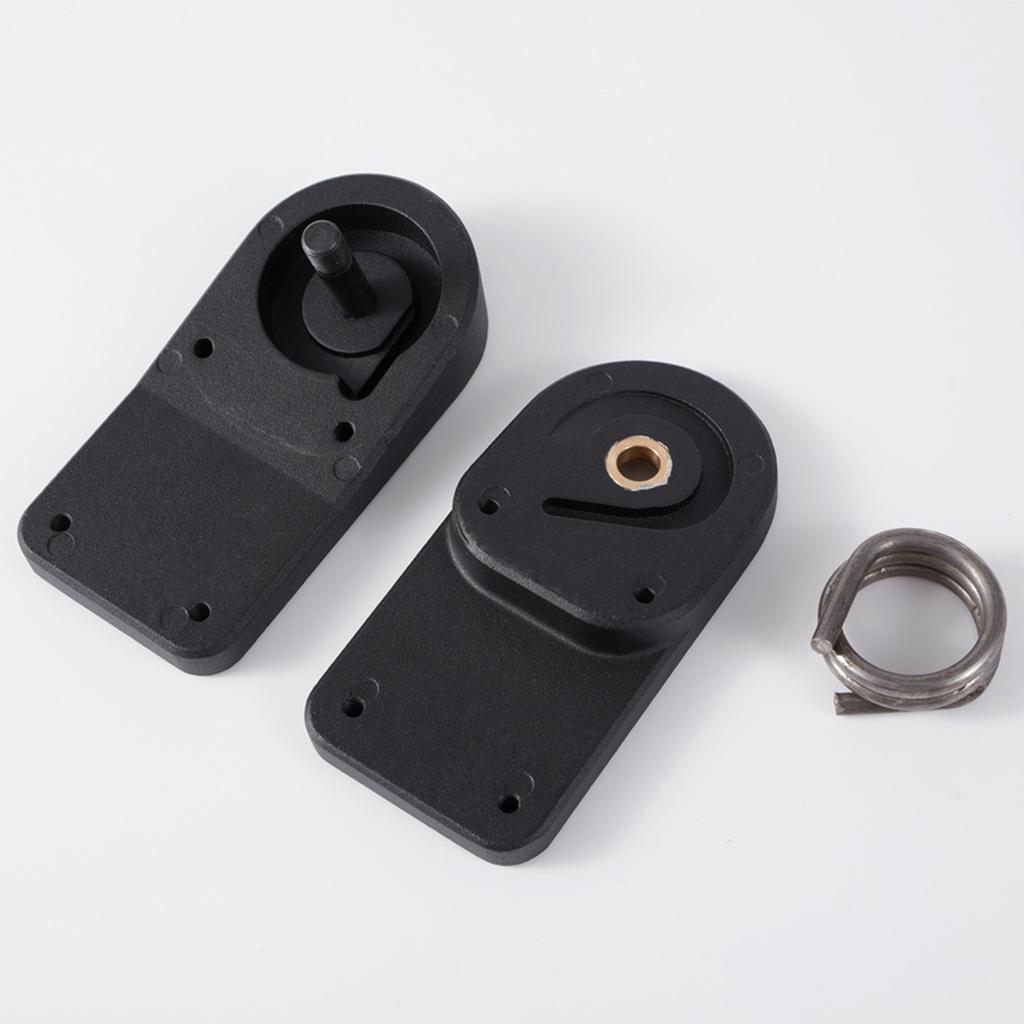 Alloy Skateboard Trucks 6.25 Hanger with Pads Set of 2 Polished Black