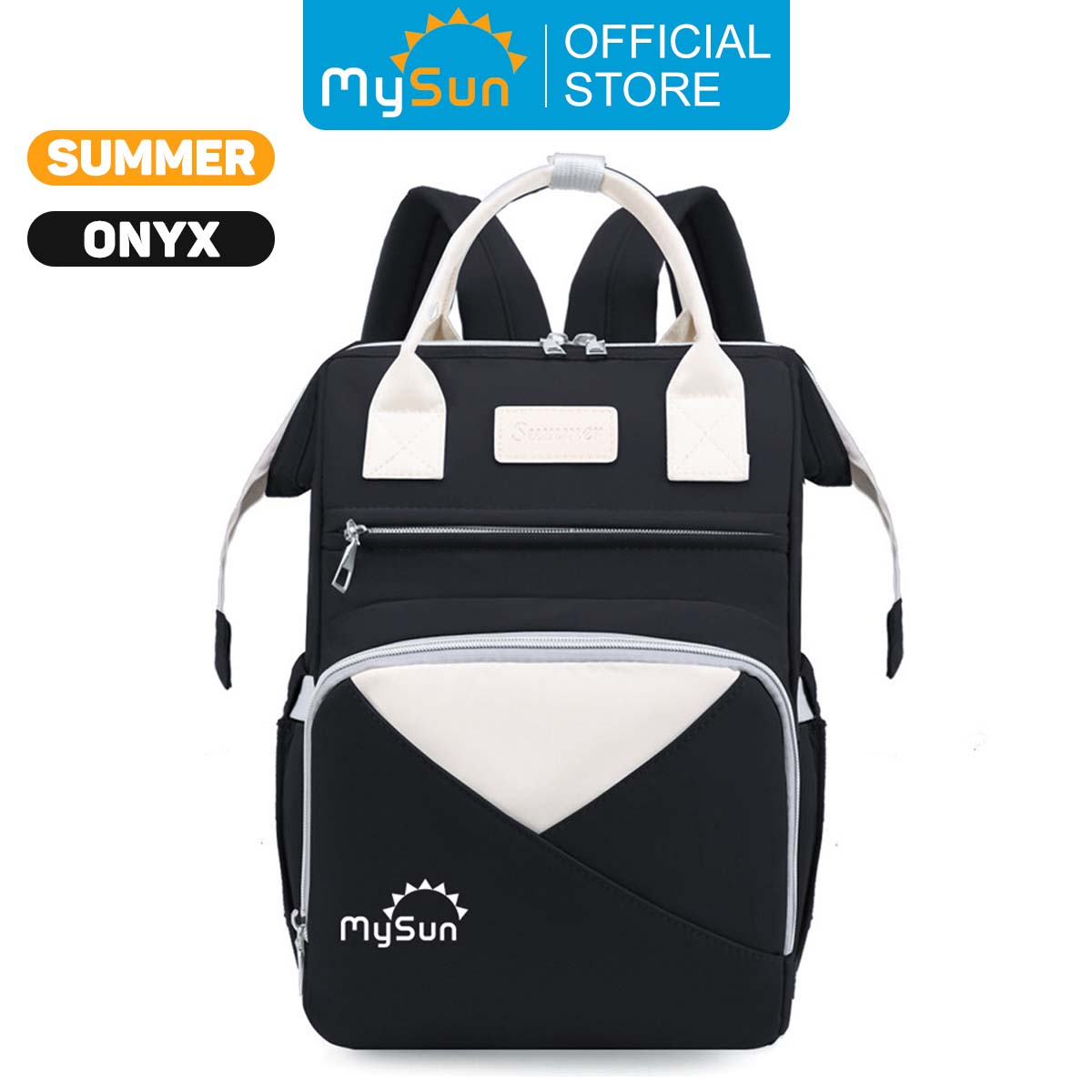 Balo bỉm sữa cho mẹ và bé giữ nhiệt đa năng cao cấp MySun Summer