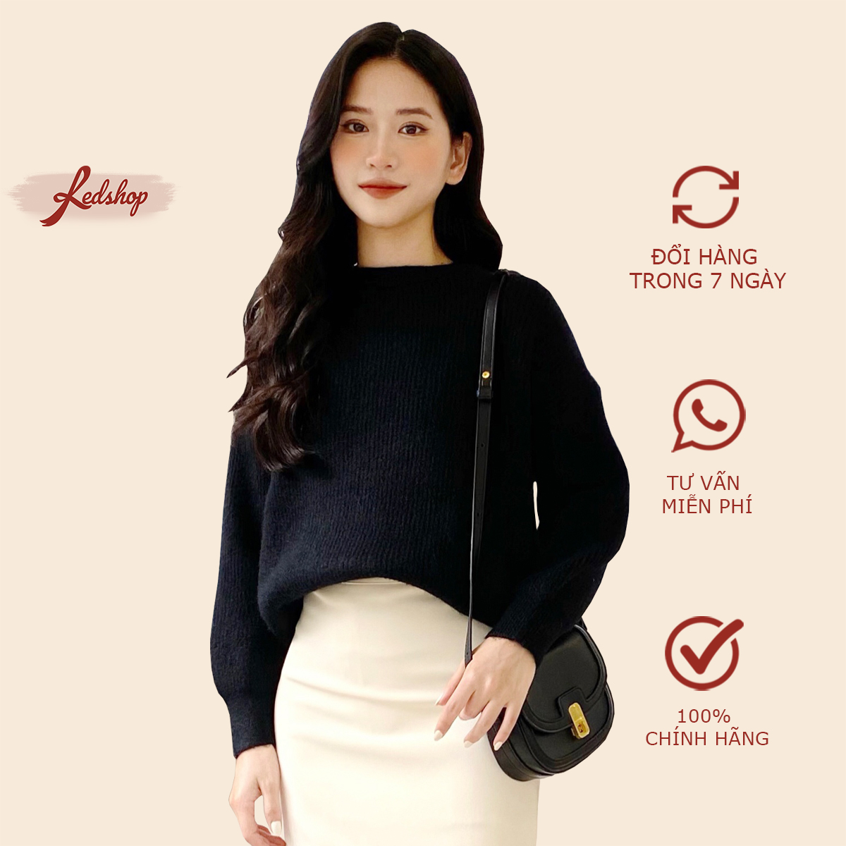 Áo len nữ basic dài tay phong cách Hàn Quốc Red Shop 29988