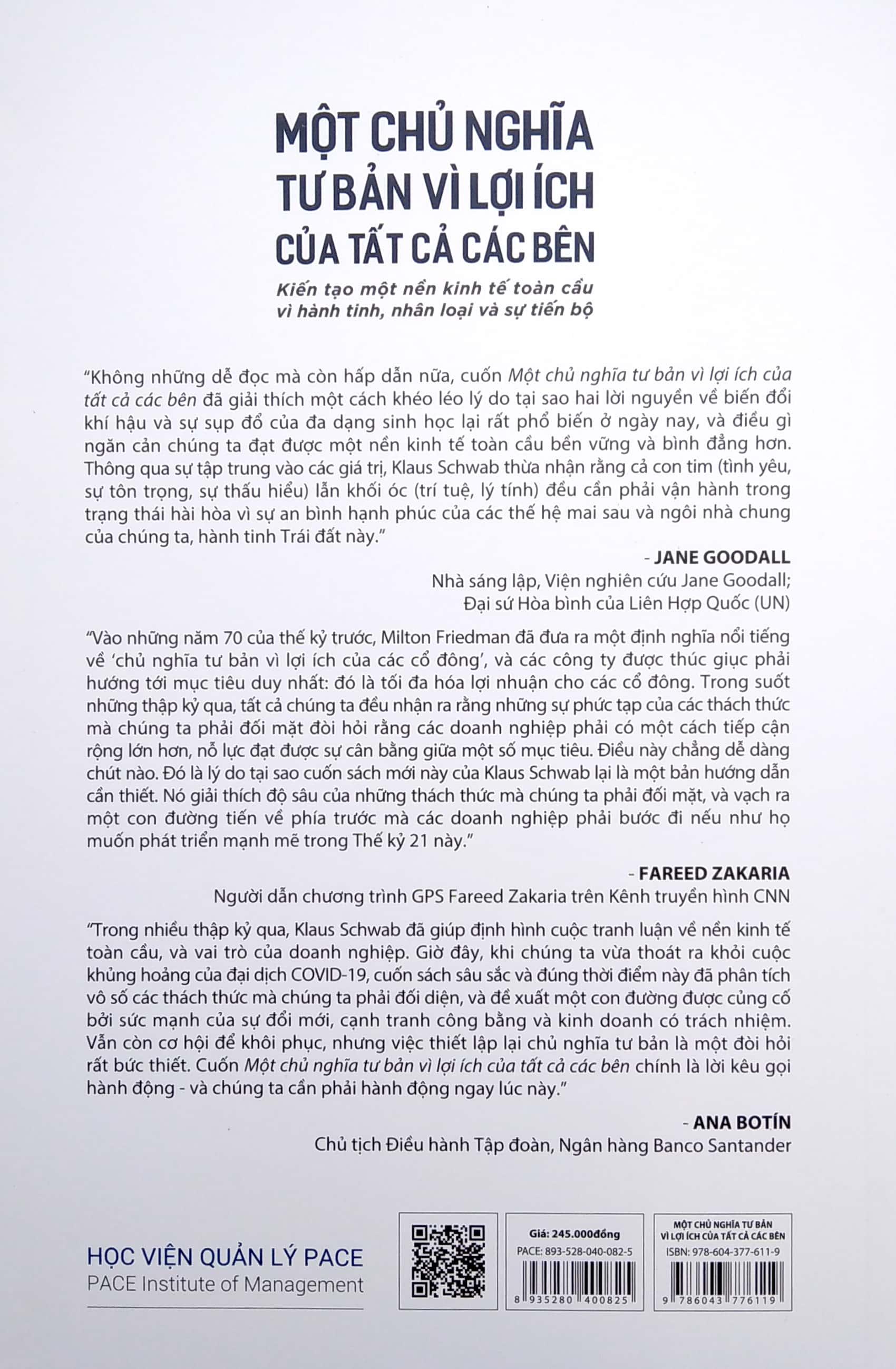 Một Chủ Nghĩa Tư Bản Vì Lợi Ích Tất Cà Các Bên