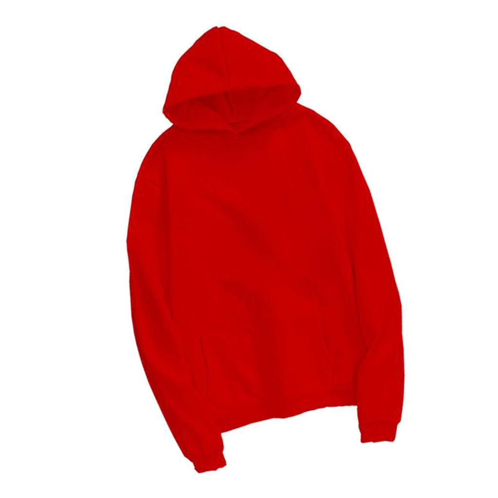 Men Winter Warm Long-Sleeve Thermal Pullover Hoodie Fleece Hooded Sweatshirt