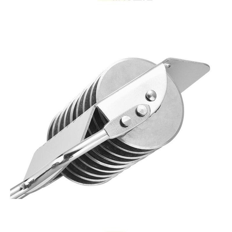 Noodle Cutter Pasta Machine Stainless Steel Noodle Cutter DIY Hand-Made Simple Line Handle Noodle Cutter Semi-Automatic Cutter