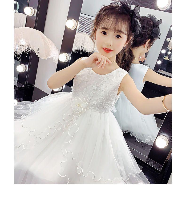 SHUANGYAN Cô gái mùa hè đầm 2023 trẻ em tây mùa hè đầm công chúa váy cô gái mùa hè đầm