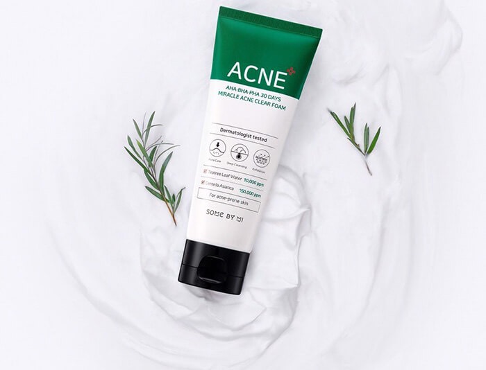 Sữa rửa mặt Some By Mi AHA-BHA-PHA 30 days Miracle Acne Clear Foam 100ml