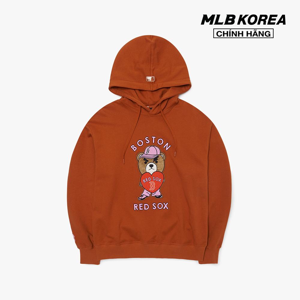 MLB - Áo hoodie tay dài phối mũ Mega Bear Mega Overfit 3AHDE0126-43BRS