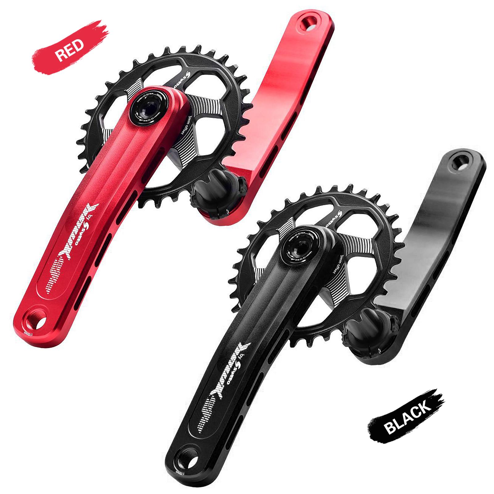 Bộ phụ kiện giò đạp leo núi SWTXO 170mm MTB với giá đỡ dưới cùng và chuỗi 30T/32T/34T/36T/38T