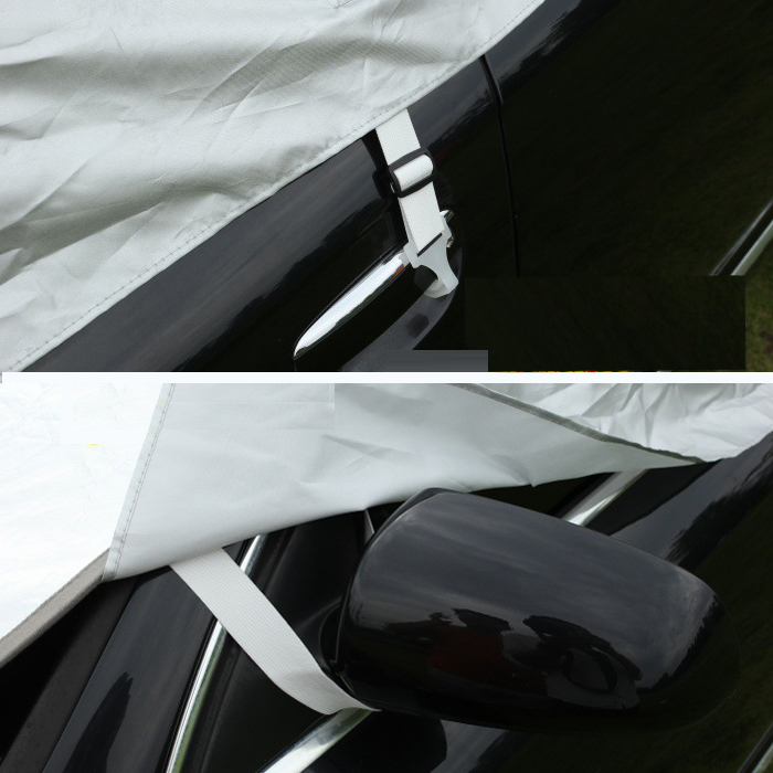 Bạt Che Nắng Nửa Xe Ô Tô 5 Chỗ Bản Sedan và Hatchback Mái Bằng Cao Cấp. Bạt Chống Nắng Xe Hơi Mái Bằng Xe Từ Chân Kính Dễ Dàng Tháo Lắp Nhanh