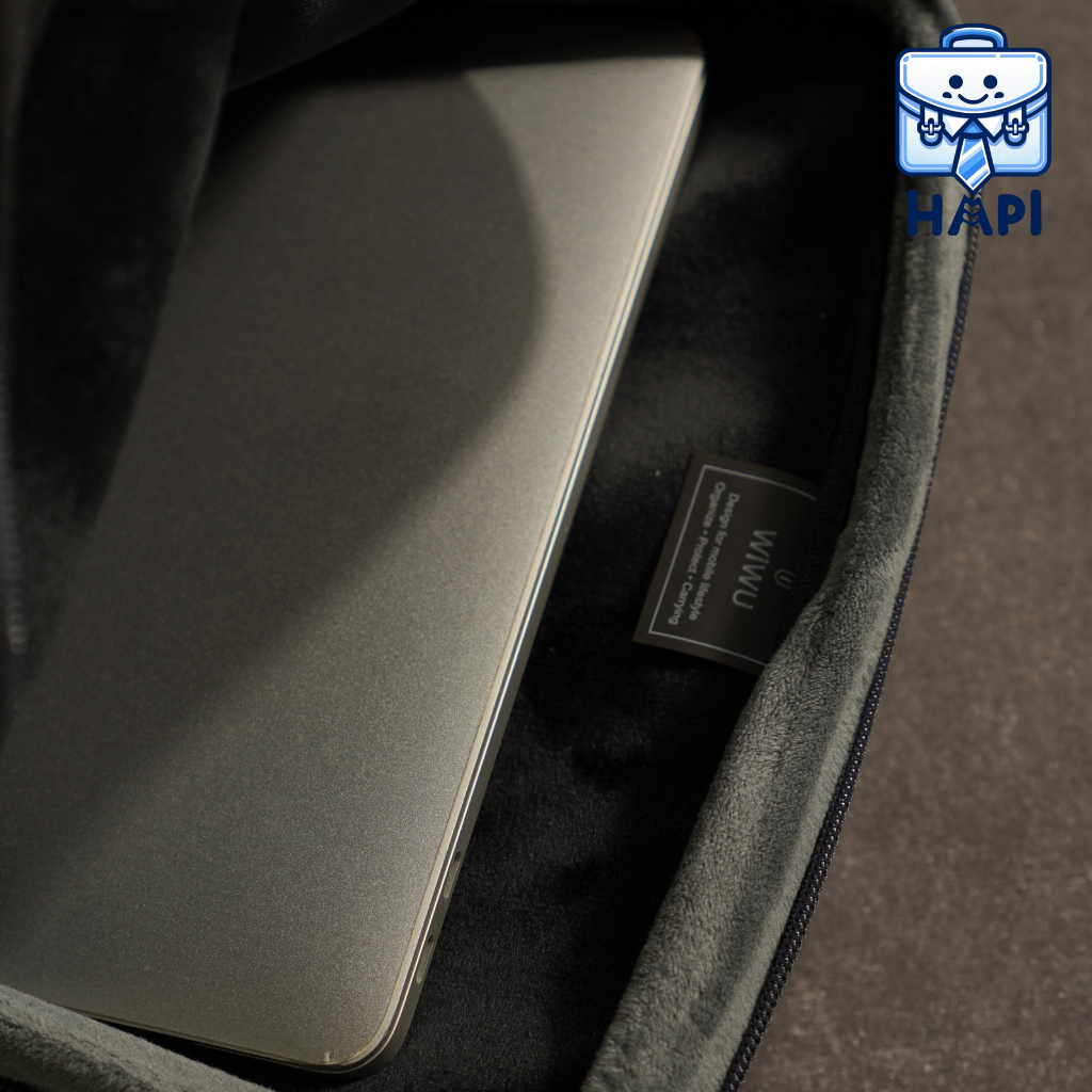 Túi đựng Laptop WiWU Minimalist Laptop Sleeve Wi-MLS 14/16 inch: Mỏng nhẹ, chống thấm, ngăn phụ kiện