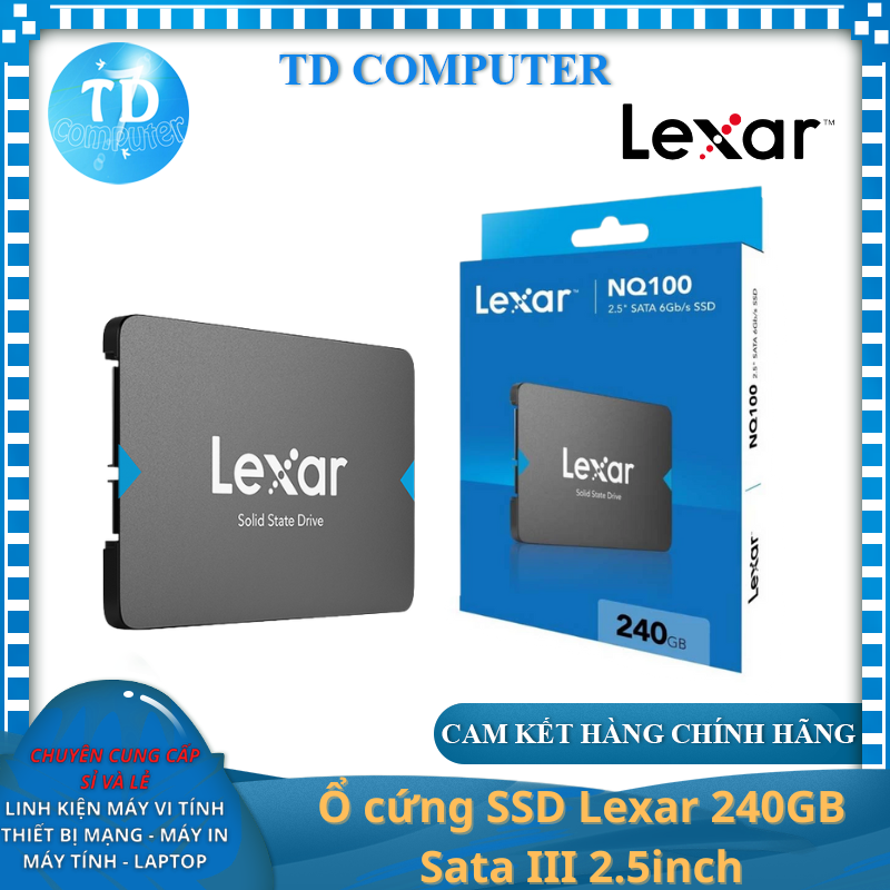 Ổ cứng SSD Lexar 240GB Sata III 2.5inch - Hàng chính hãng Viết Sơn phân phối