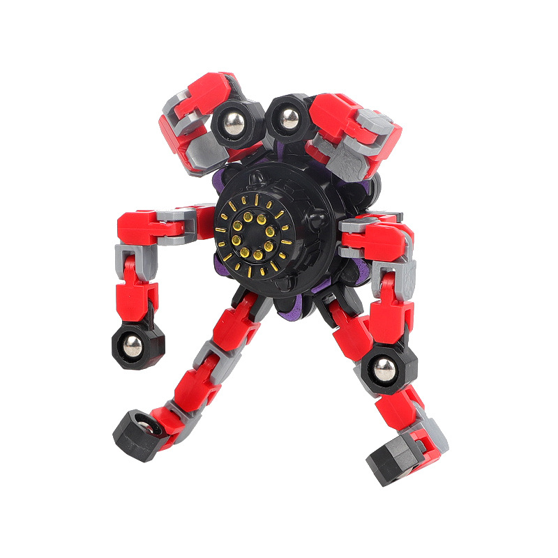 Đồ chơi con quay spinner robot biến hình thông minh cho bé
