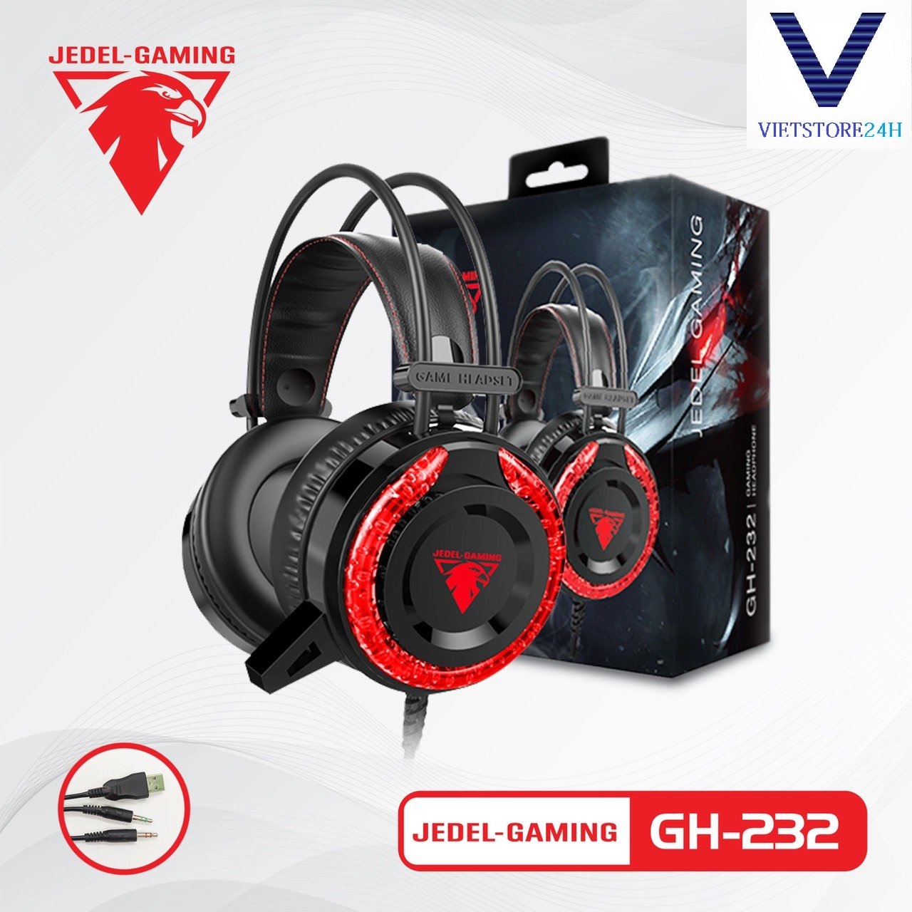 Tai nghe gaming  JEDEL GH-232 - Hàng chính hãng