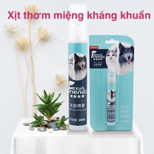 xịt thơm miệng thú cưng - xịt thơm miệng chó mèo