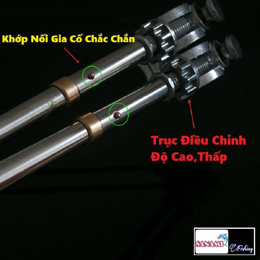 Chống cần Câu Đài Đôi Sanami Fishing-Chống Cần Câu Cá Cao Cấp, Gác cần câu đài câu cá siêu bền, tiện lợi Cx2