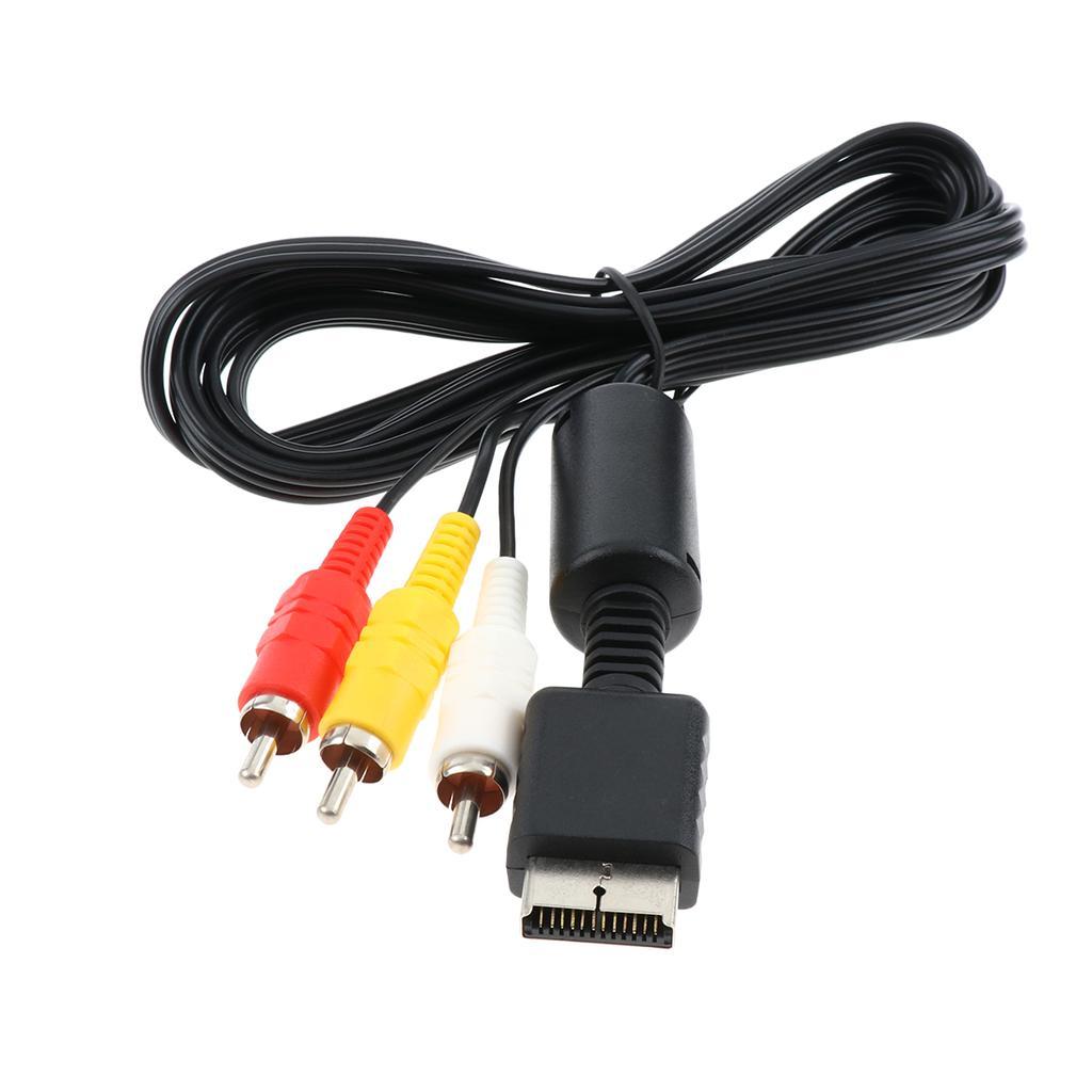 RCA RGB Cord HDTV Connection AV Cable for PS3//PS1 Audio Video Wire