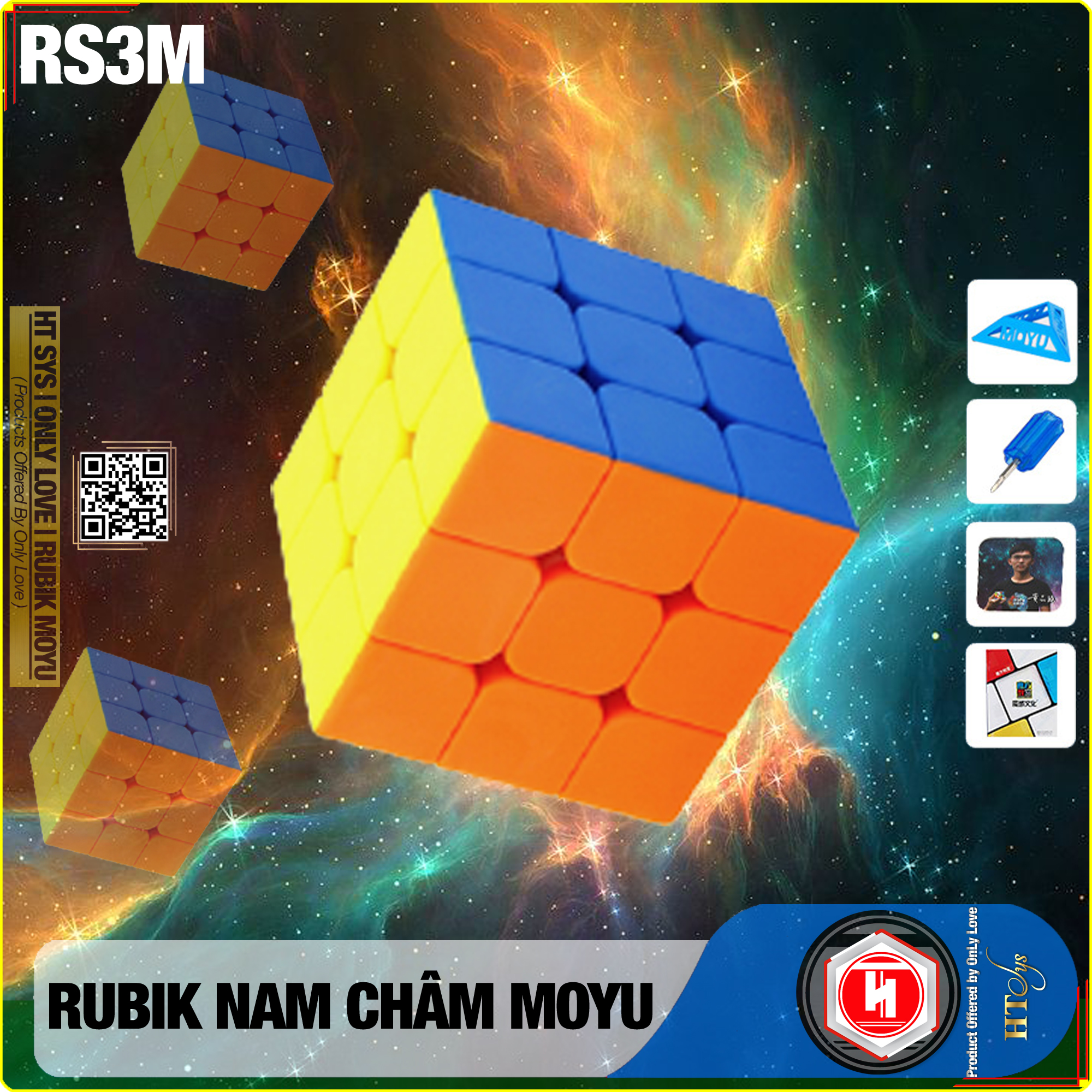 Rubik Moyu RS2M/RS3M/RS4M-Nam Châm Từ Tính Stickerless 2020 - Đồ Chơi Trí Tuệ Rubik Nam Châm Phát Triển Kỹ Năng