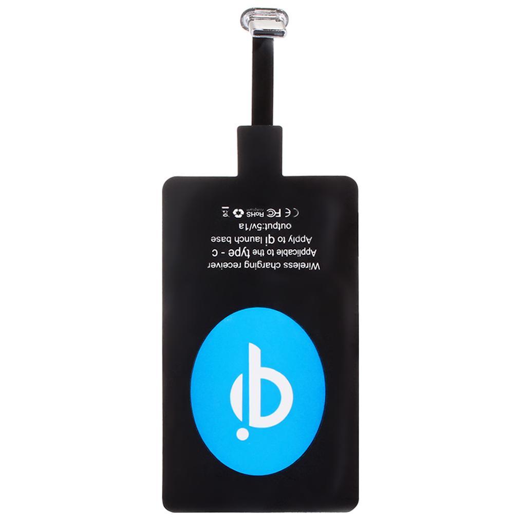 Qi Wireless Charging Receiver Card for Android Phones with Type C Connector