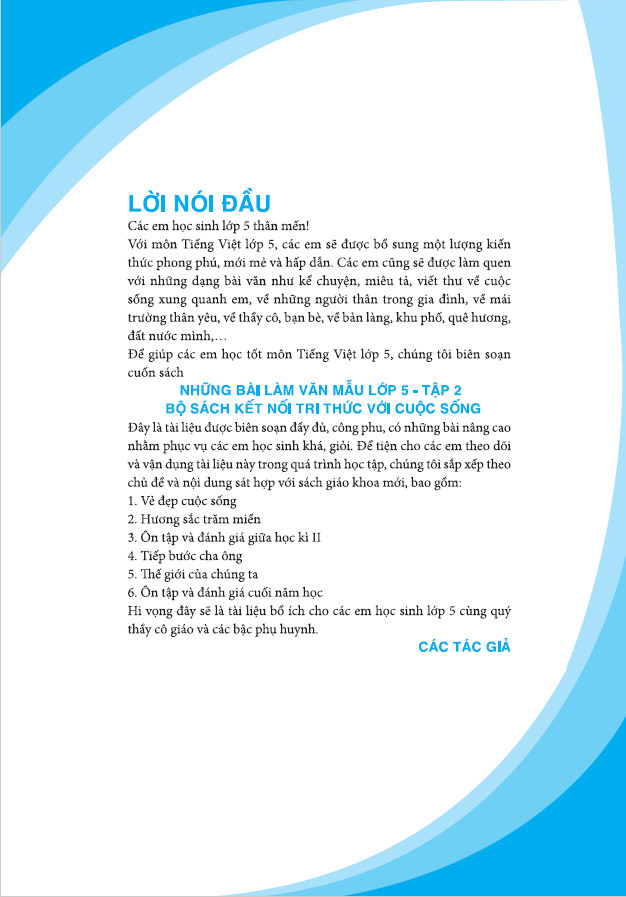 Sách - Những Bài Làm Văn Mẫu Lớp 5 - Kết Nối - ndbooks