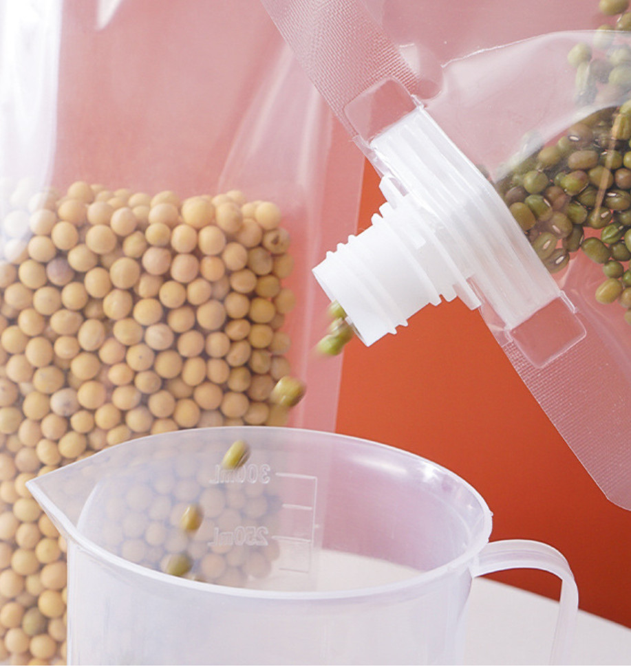 Túi đựng hạt ngũ cốc thực phẩm có nắp vặn tay xách cao cấp vô cùng tiện lợi 300ml