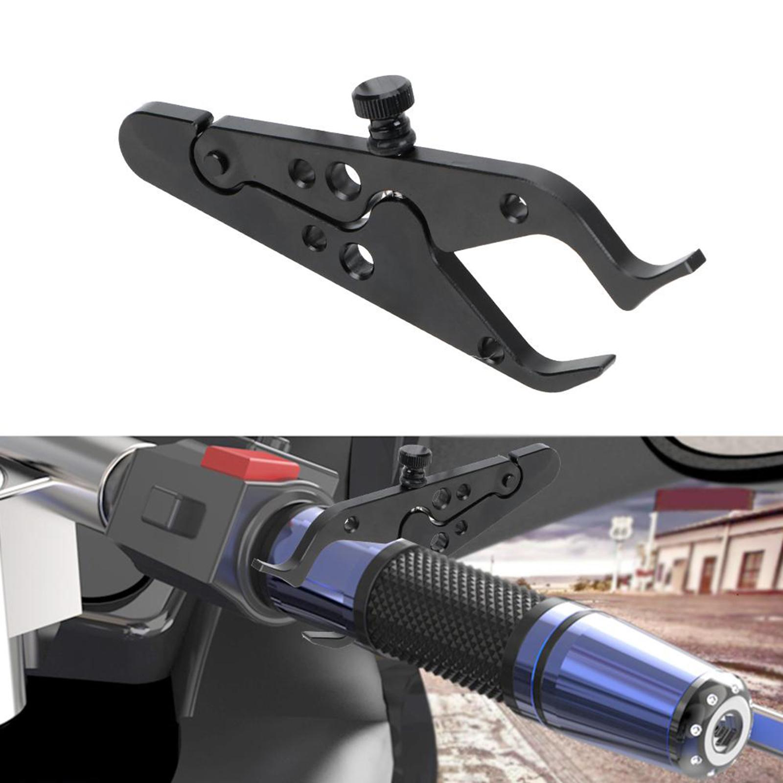 Motorcycle Throttle Lock Cruise Control Clamp Easy to Adjust Heavy Duty