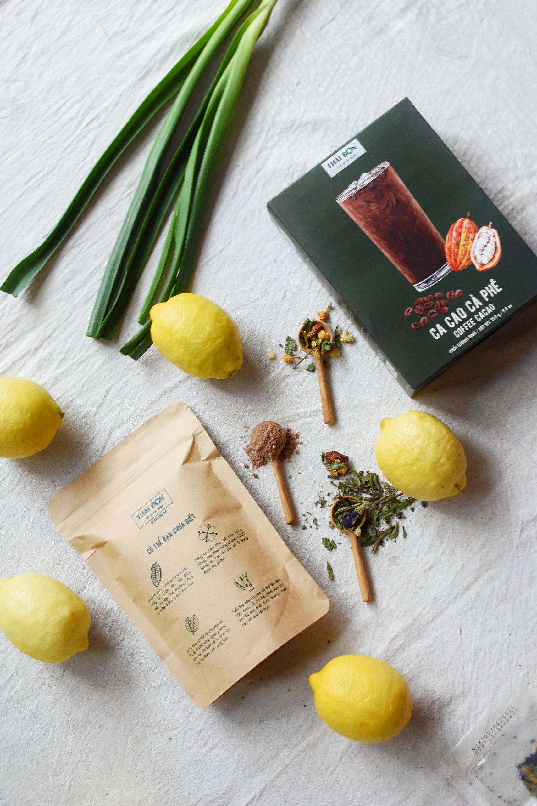 Cacao cà phê hộp 120g - Bột Cacao Thái Bon