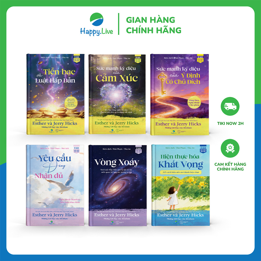 Bộ sách Luật Hấp Dẫn - Sức Mạnh Thay Đổi Cuộc Đời - Happy Live