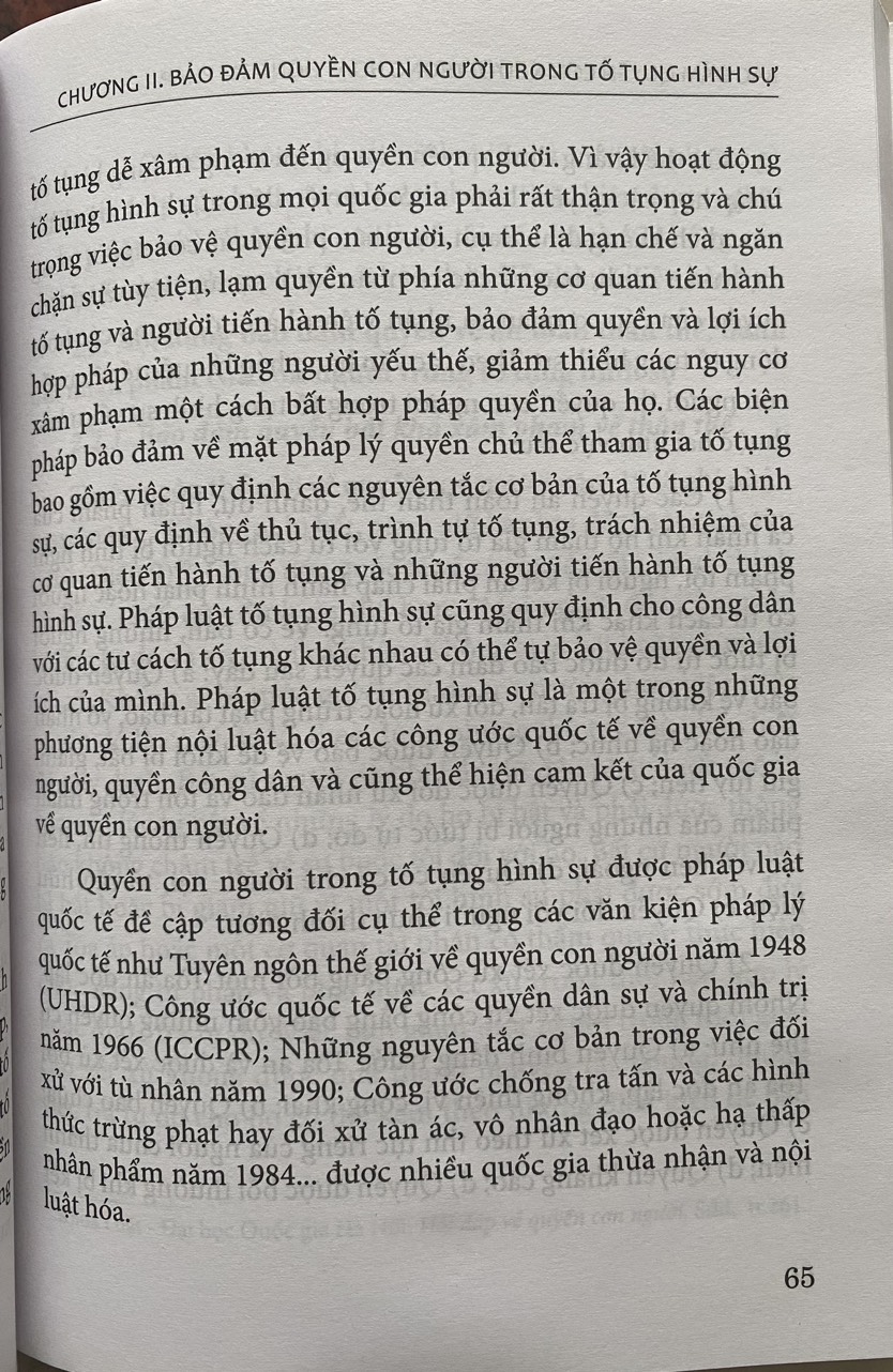 Bảo Đảm Quyền Con Người Trong Hoạt Động Tư Pháp