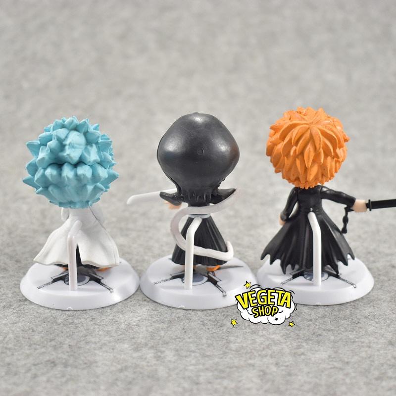 Mô hình Bleach - Set 6 Bleach Kurosaki Ichigo Kuchiki Rukia Inoue Orihime Sado Yasutora Ishida Uryu Bount Kariya Jin 7cm