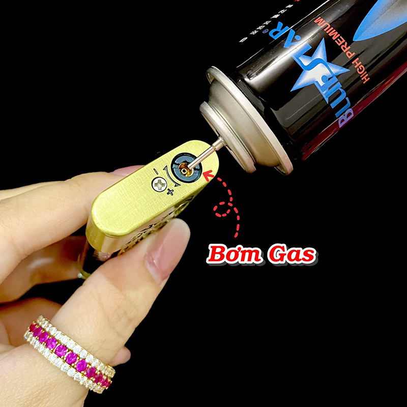 Bật Lửa Khè Bấm Ngang Hình Cây S - Xài Gas