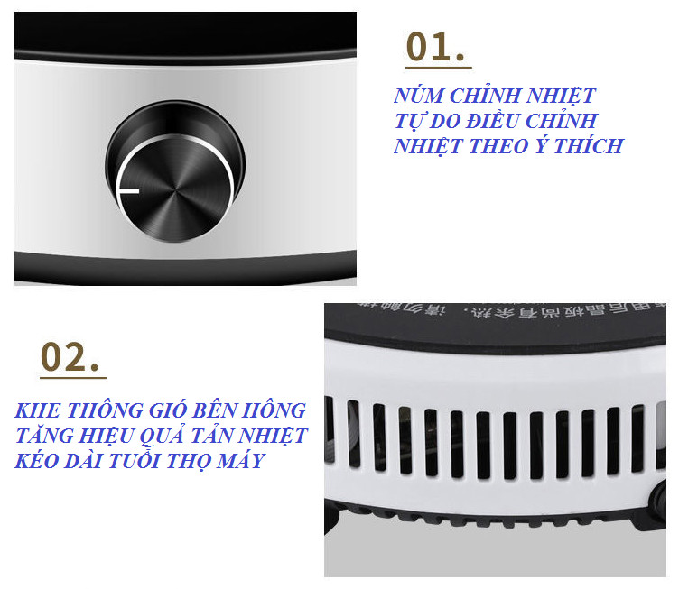 Bếp điện từ đơn hình tròn thông minh công suất cao SX-2022