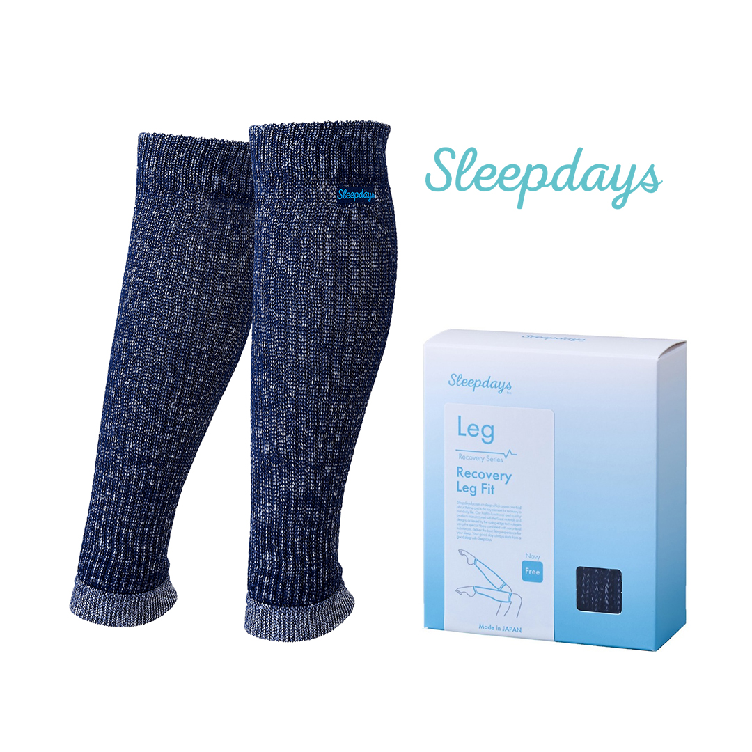 Tất nano Sleepdays Nhật hỗ trợ phục hồi bắp chân (màu xanh)