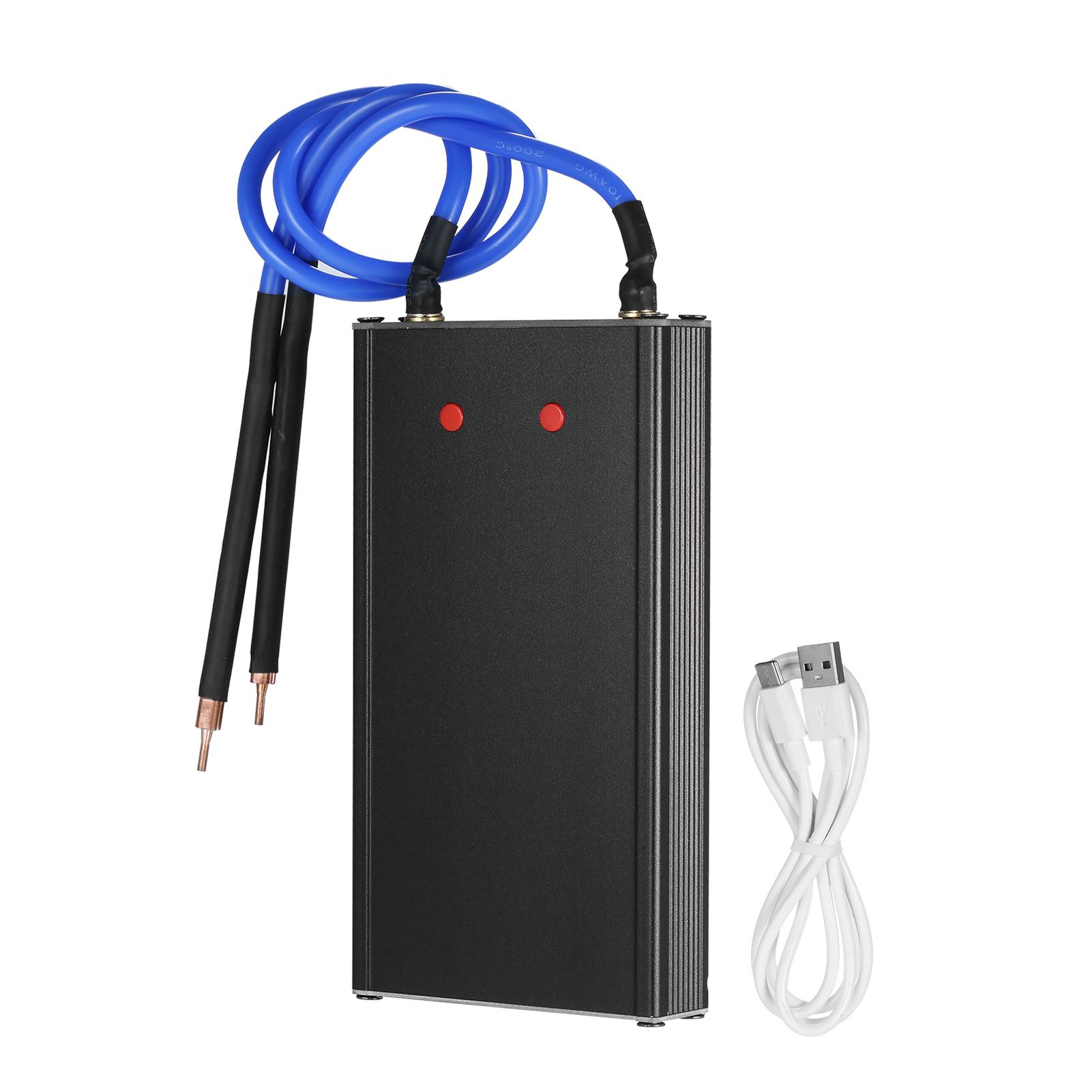 Portable Pulse Spot Welder Rechargeable Mini Spot Welding Machine with 2 Welder Pen Household DIY 18650/21700/32650