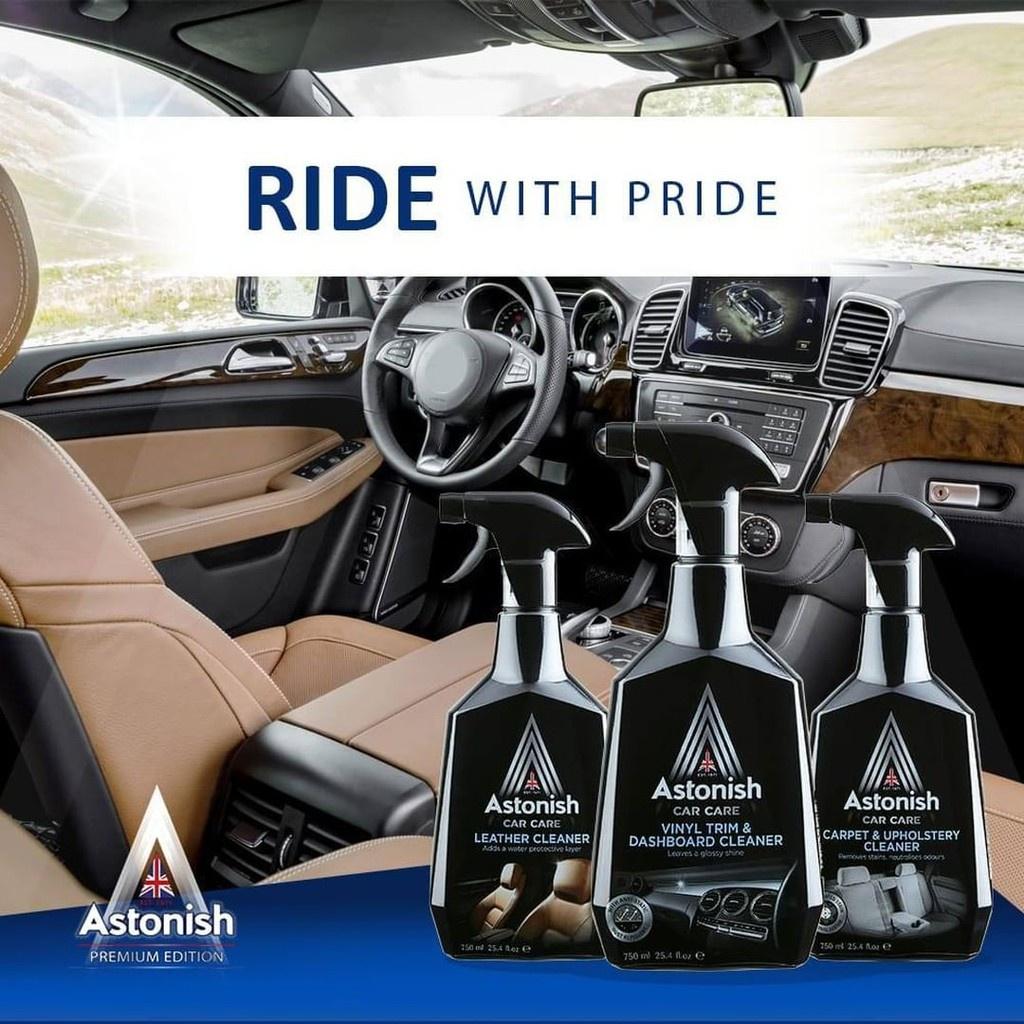 Bình xịt vệ sinh táp lô và nội thất nhựa xe ô tô Astonish C1561 trả lại màu sắc taplo sáng mới như ban đầu