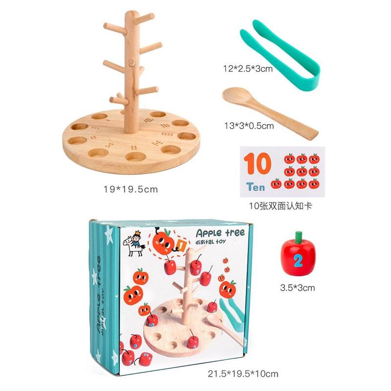 Cây táo toán học bằng gỗ