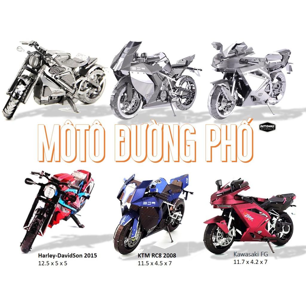 Mô Hình Lắp Ráp 3d Seri Moto Đường Phố