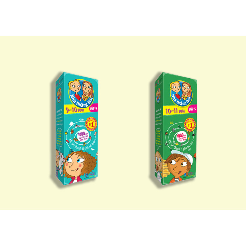 Combo 2 hộp Nhà thông thái Lớp 4, Lớp 5