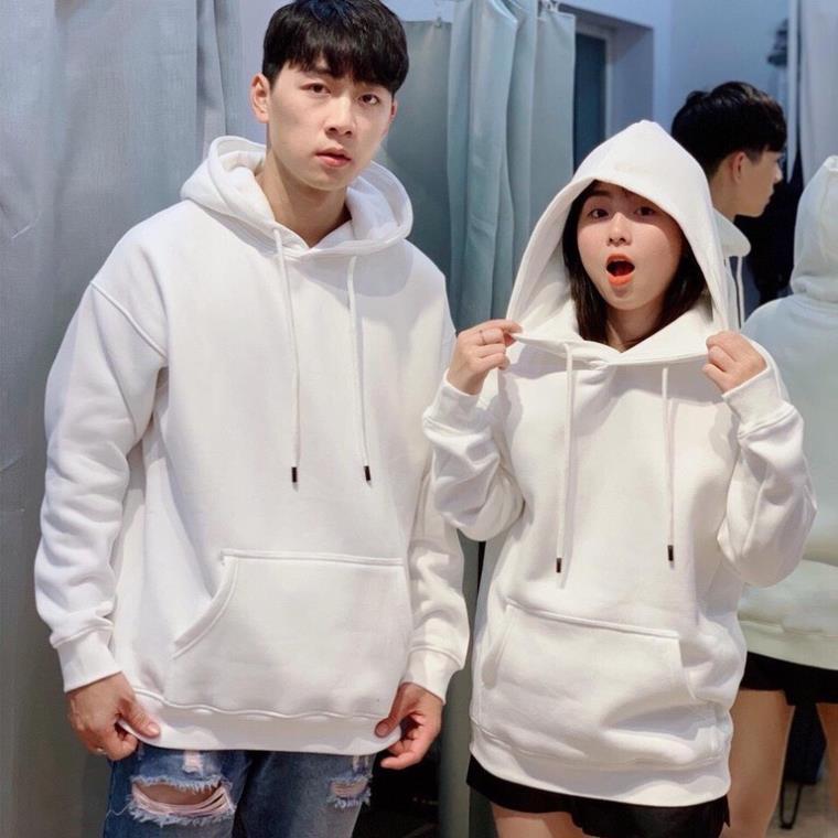 Sỉ - Áo Hoodie Trơn ̂ ́ Áo nỉ hoodie nam nữ fom rộng