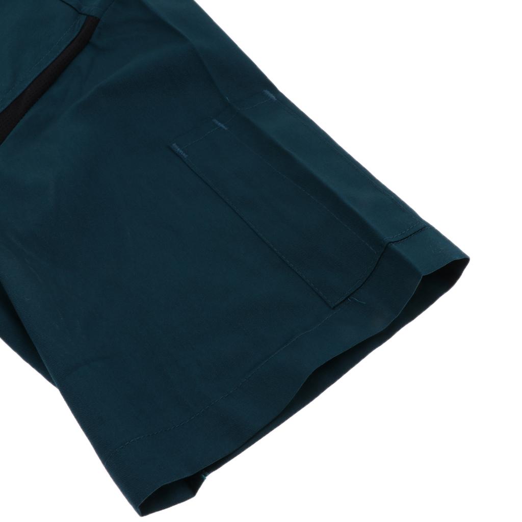 Mens Stylish Chef Uniform Short Sleeve Cook Jacket Classic Chef Coat for Food Staff