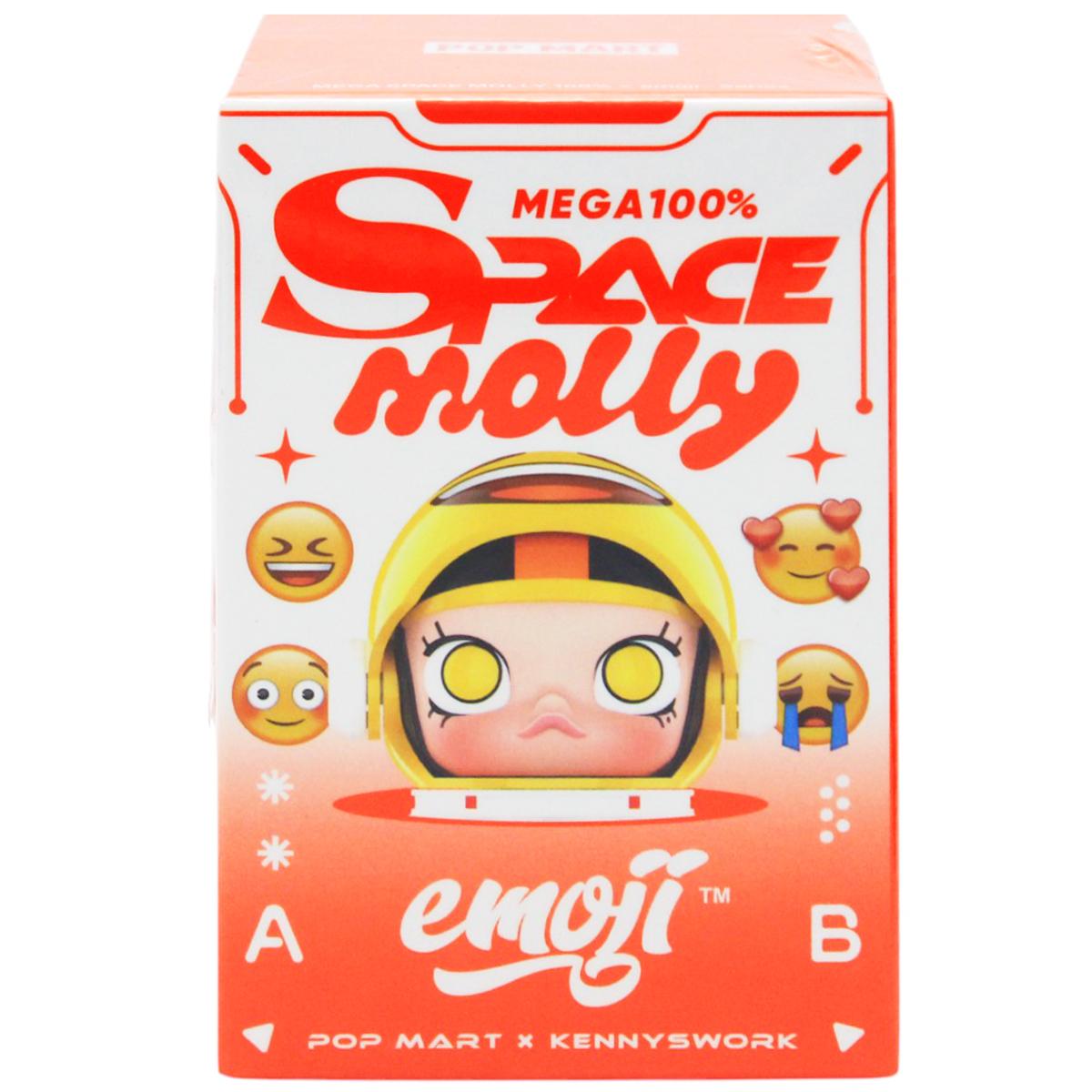 Đồ Chơi Mô Hình Pop Mart Mega Space Molly 100% x Emoji Series 4 (Mẫu Sản Phẩm Bên Trong Là Ngẫu Nhiên)