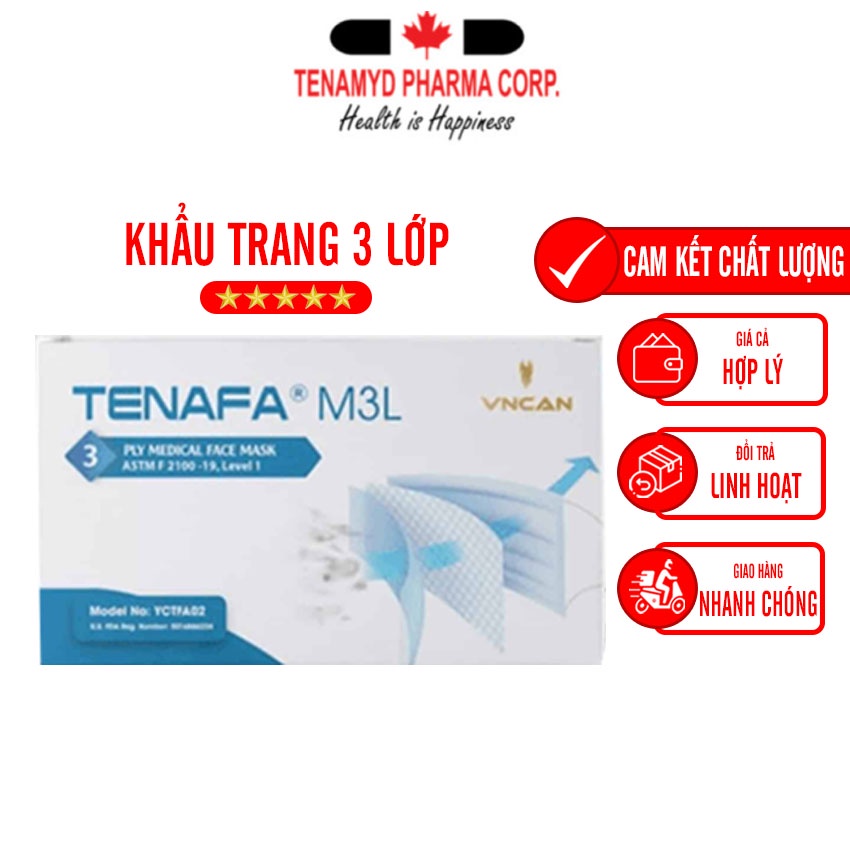 Khẩu Trang Y Tế 4 Lớp Tenamyd Chính Hãng