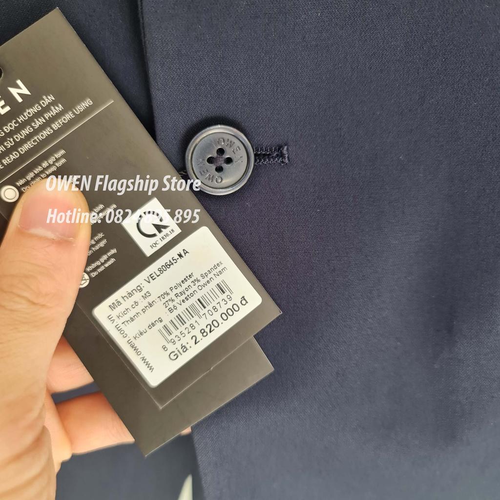 Áo VEST nam công sở dáng REGULAR đứng form, ít nhăn, 1 nút áo mã VEL80645