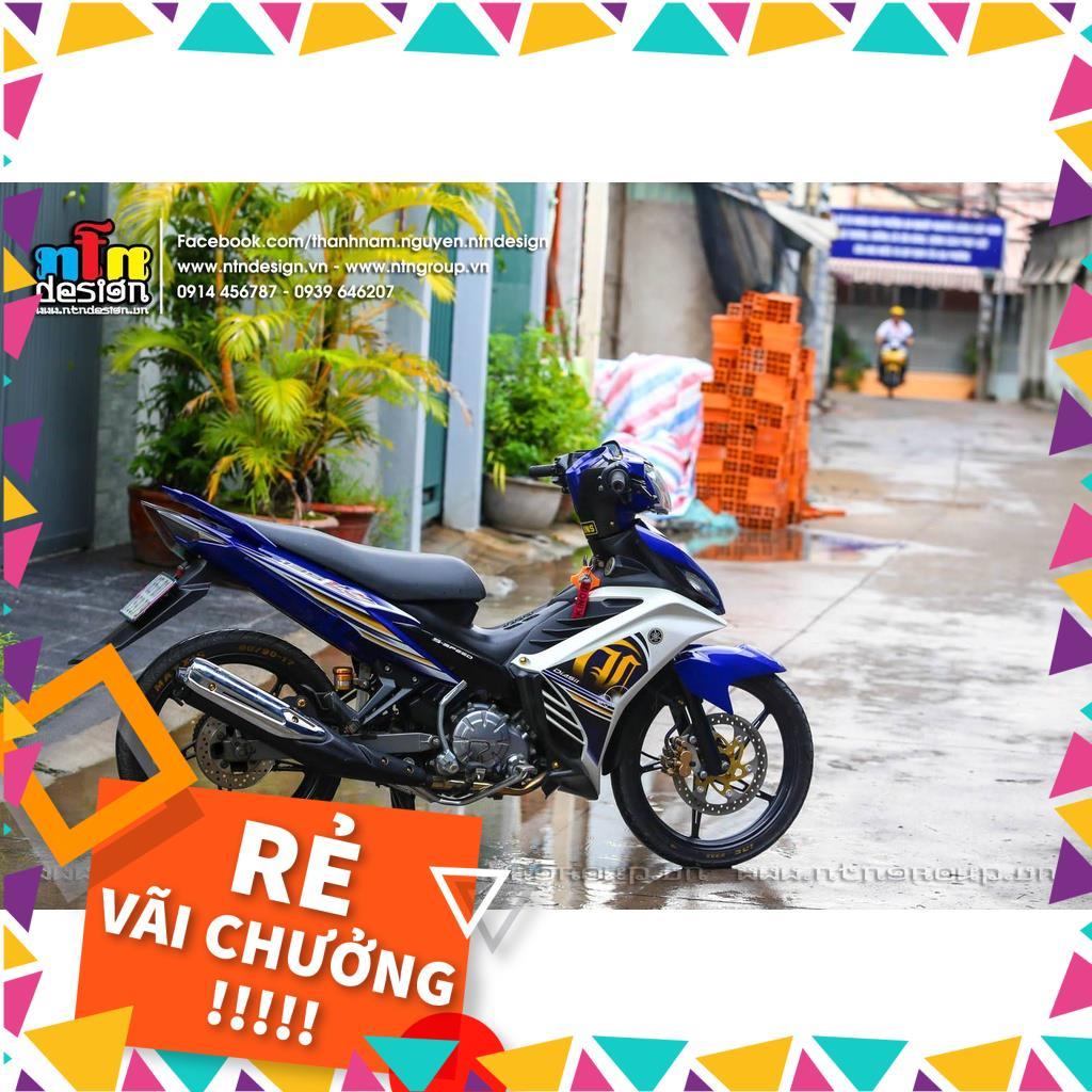 Tem Rời Exciter 135 Mẫu LC Trắng Vàng Xanh GP